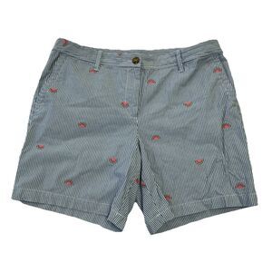 Talbots Women's Girlfriend Chino Shorts Size 10 Cotton Blend Preppy Classic